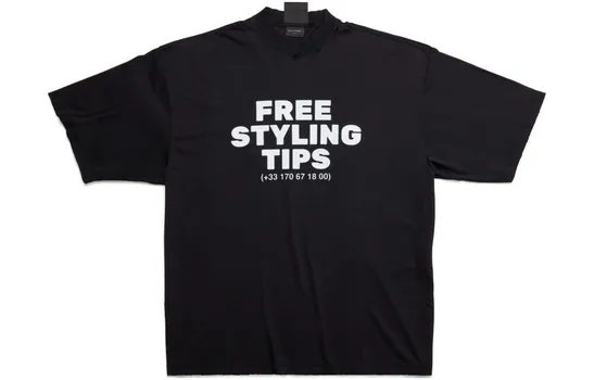 Футболка Balenciaga Styling Hotline, черный