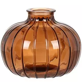 Ваза стекло, настольная, 10х4 см, Шар, Y6-6369