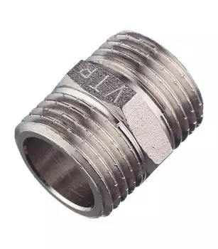 Ниппель Valtec 1/2 НР(ш) х 1/2 НР(ш) латунный (VTr.582.N.0004)