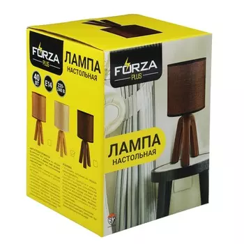 FORZA Лампа настольная "Венеция", E14, 40 Вт, 220-240В, керамика, текстиль, 3 цвета
