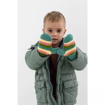 GALANTE Варежки детские на веревке, р 13-14, 2 дизайна, ОЗ21-08