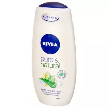 Гель-крем для душа NIVEA Pure&amp;Natural п/б 250мл арт.83669