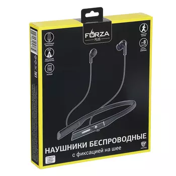 FORZA Наушники беспроводные внутриканальные Travel, 180мАч, BT: 5.0, дуга на шею, пластик
