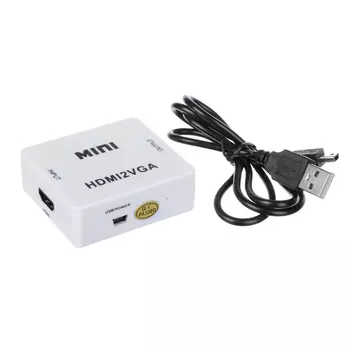 FORZA Переходник HDMI - VGA, 3.5 Jack аудио, пит. Mini-USB, 5,5x6см, пластик