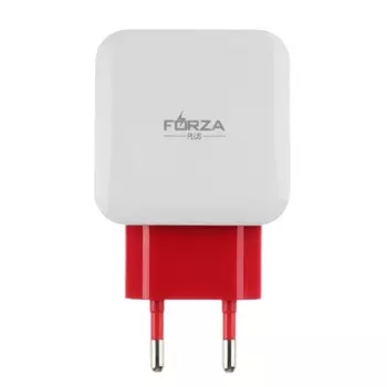 FORZA Сетевое зарядное устройство Акварель, 2xUSB, 2А, 5В, 3 цвета
