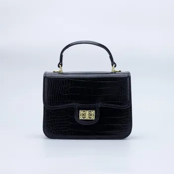 New Casual Women s Shoulder Bags Simple Alligator Pattern, Fashionable Small Square Bags High Quality Simple Diagonal Bags