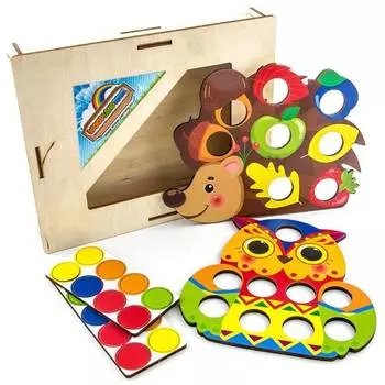 WoodlandToys Мозаика "Ёжик и сова"