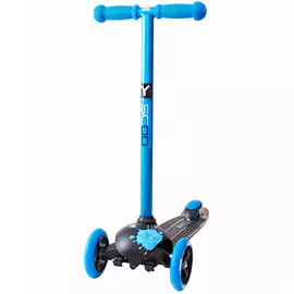 Y-SCOO Самокат RT TRIO DIAMOND 120 Monsters Ziggi голубой