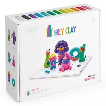 Залипаки HEY CLAY набор пластилина "Монстры"