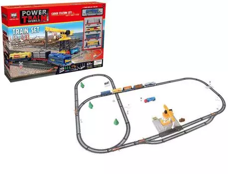 Железная дорога Maya Toys "Железная дорога", с подъёмным краном