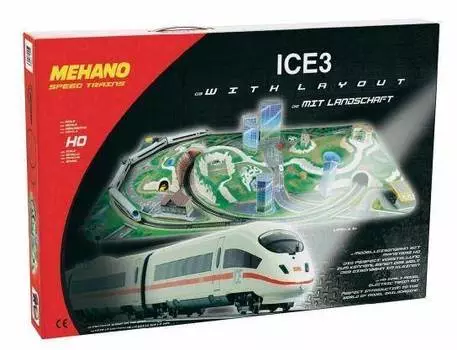 MEHANO Железная дорога "Сапсан T737 Ice 3", с ландшафтом