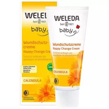 Weleda Крем для младенцев с календулой для защиты кожи в области пеленания, 75 мл