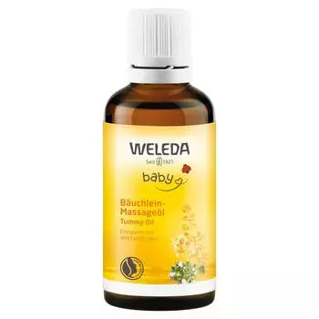 Weleda Масло для массажа животика младенцев, 50 мл