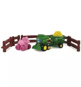 Tomy Игровой набор "Приключения трактора Джонни и поросенка на ферме"