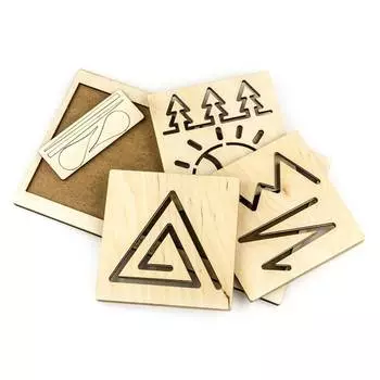 WoodlandToys Межполушарная доска Треугольник