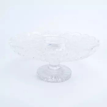 Менажница на ножке bohemia glasspo (bohemia) прозрачный 15 см.