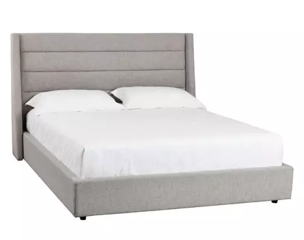 Мягкая кровать tailor (myfurnish) бежевый 182x145x218 см.
