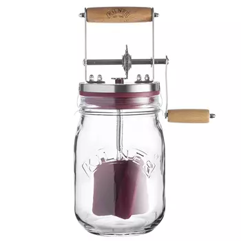 Маслобойка ручная (kilner) прозрачный 16x27x11 см.