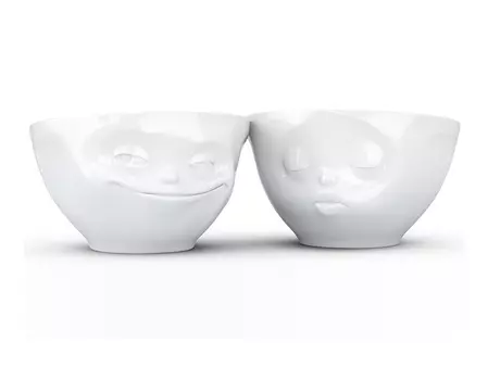 Набор из 2 чаш tassen grinning &amp; kissing (tassen) белый 17x7x21 см.