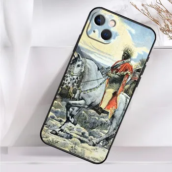 Чехол императора Эфиопии Менелика II для iPhone 14 13 12 11 16 15 Pro Max Mini Cover X XR XS 8 7 14 16 15 Plus Аксессуары iPhone 12 mini