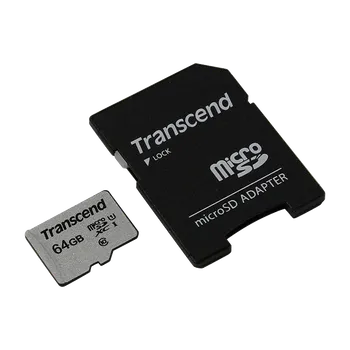 Карта памяти Transcend microSDXC 300S 64 Гб UHS-I Class 1 (U1), Class 10 TS64GUSD300S-A