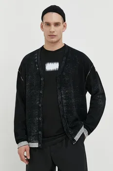 Хлопковый кардиган Diesel, черный