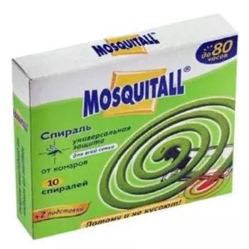 спираль от комаров MOSQUITALL Универсальная защита 10шт