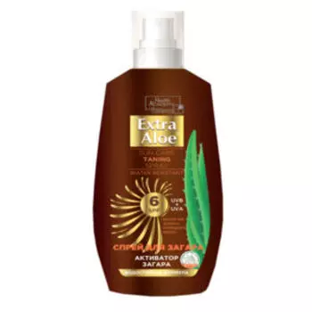 спрей д/загара EXTRA ALOE SPF 6 с маслами, флакон, 150мл