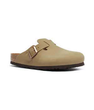 Мюли мужские Birkenstock кожаные, бежевый