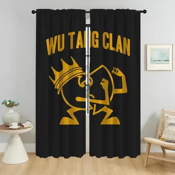 Кухонные шторы 2 шт. Wu Tang Clans занавески для гостиной шторы для спальни перегородки жалюзи украшения на Хэллоуин затемнение W50xH70cmx2pcs-CL