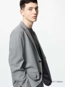 Куртка airsense шерстяная Uniqlo, цвет 05 серый