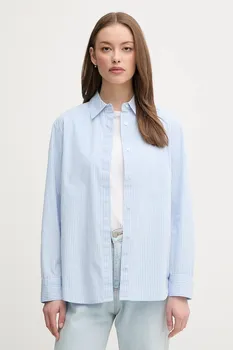 Хлопковая рубашка United Colors Of Benetton, синий