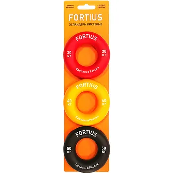 FORTIUS Набор кистевых эспандеров 5,10,20 кг (подложка)