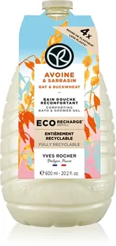 Гель для душа наполнение Yves Rocher Bain de Nature, Oat & Buckwheat 600 ml