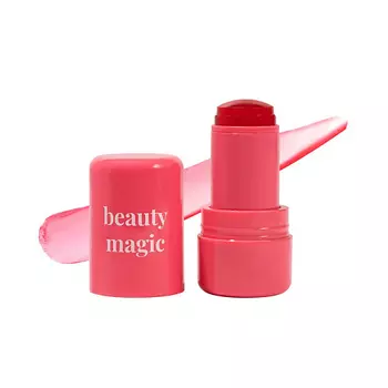 BEAUTY MAGIC Желейные румяна-тинт в cтике для лица 3-в-1