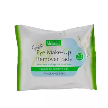 BEAUTY FORMULAS Диски для снятия макияжа с глаз для чувствительной кожи Eye Make-Up Remover Pads