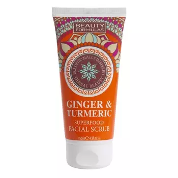 BEAUTY FORMULAS Скраб для лица с экстрактом имбиря и куркумы Ginger & Turmeric Facial Scrub