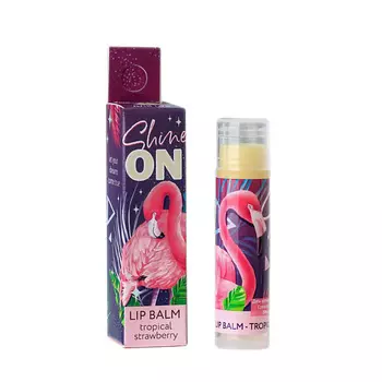 BEAUTY FOX Бальзам для губ Shine on!: с маслом кокоса, аромат клубника