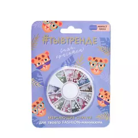 BEAUTY FOX Набор фигурных страз для декора ногтей «Ты в тренде», 12 цветов