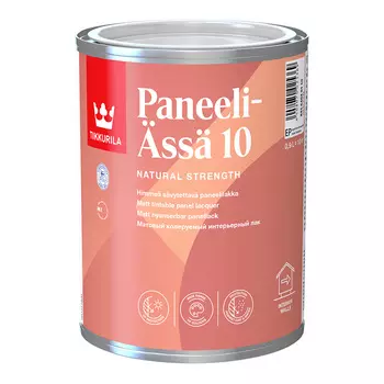 Лак акриловый интерьерный Tikkurila/Tikkivala Paneeli-Assa Expert основа EP бесцветный 0,9 л матовый