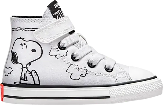 Кроссовки Converse Peanuts x Chuck Taylor All Star Easy-On High TD Snoopy and Woodstock, белый