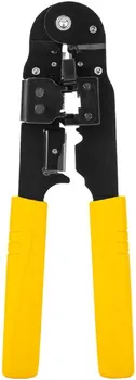 Клещи обжимные Deli DL381008 RJ45 205мм, зачистка проводов, кусачки и обжимной инструмент 3-в-1