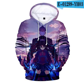 Новый простой стиль Koop 3D принт Fate Stay Night толстовки Jongen/Meisje Kawaii пуловер уличная одежда Nieuwe Fate Loose S