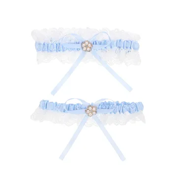 Wedding for Bride Lace Garters Supplies Bow Tie Leg Bowknot Bridesmaid