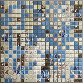 Листовая панель ПВХ Фокси синий 480x480x3 мм 0.23 м