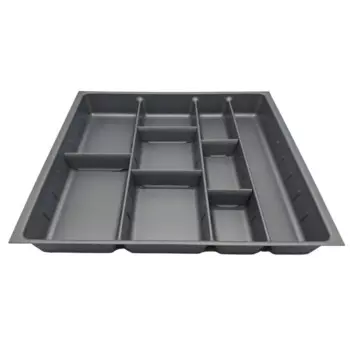 Лоток для столовых приборов Hettich Orga Tray 590IANL470KB600 46.2x7x50.7 см пластик цвет серый