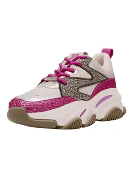 Кроссовки на шнуровке Steve Madden, цвет wei/pink