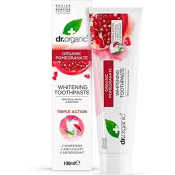 Гранатовая отбеливающая зубная паста 100мл, Dr Organic