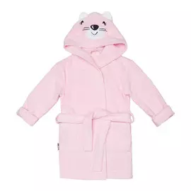Халат Lucky Child Весёлое купание Котик розовый