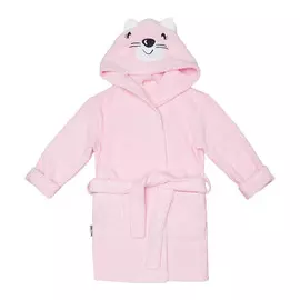 Халат Lucky Child Весёлое купание Котик розовый